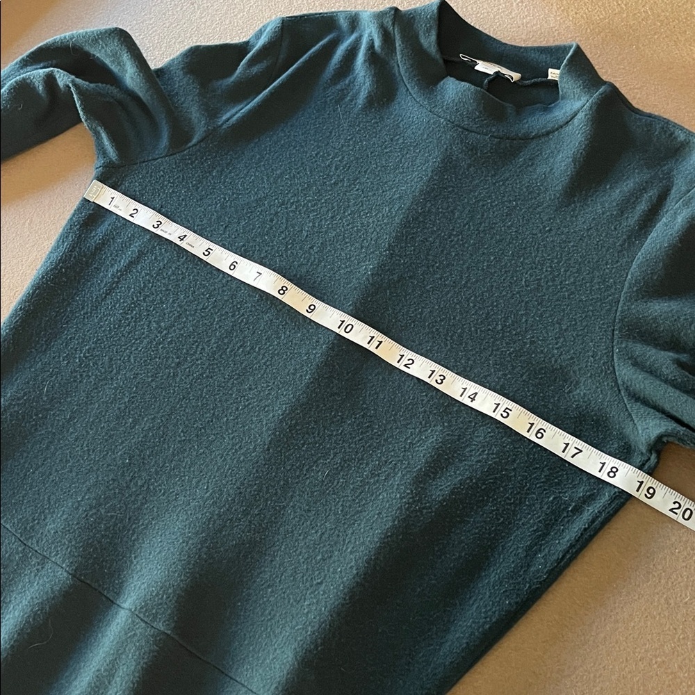 VINCE Mock Neck Long Sleeve A-Line Dress Size Large - Picture 6 of 12